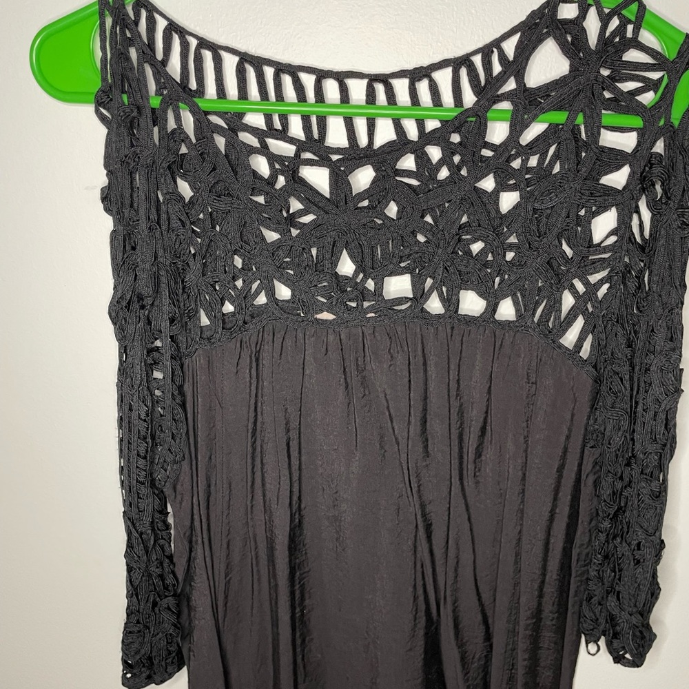 Black mini dress